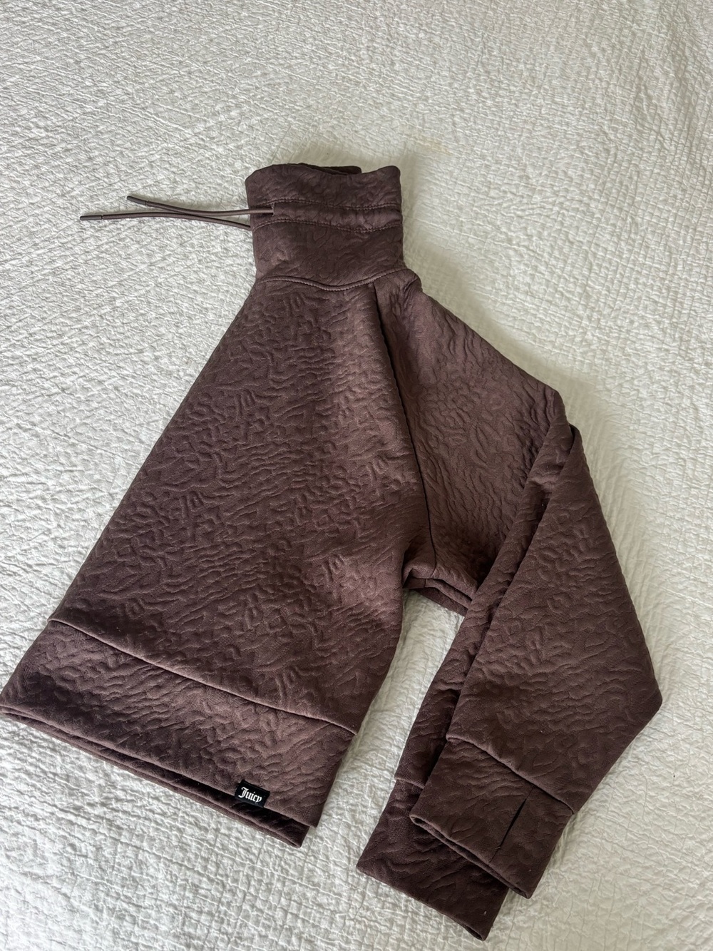 Juicy Couture Sport Pullover Cowl Neck Sweater Brown Mauve - Women’s Size L